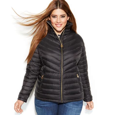 michael kors puffer jacket plus size|Michael Kors puffer jacket packable.